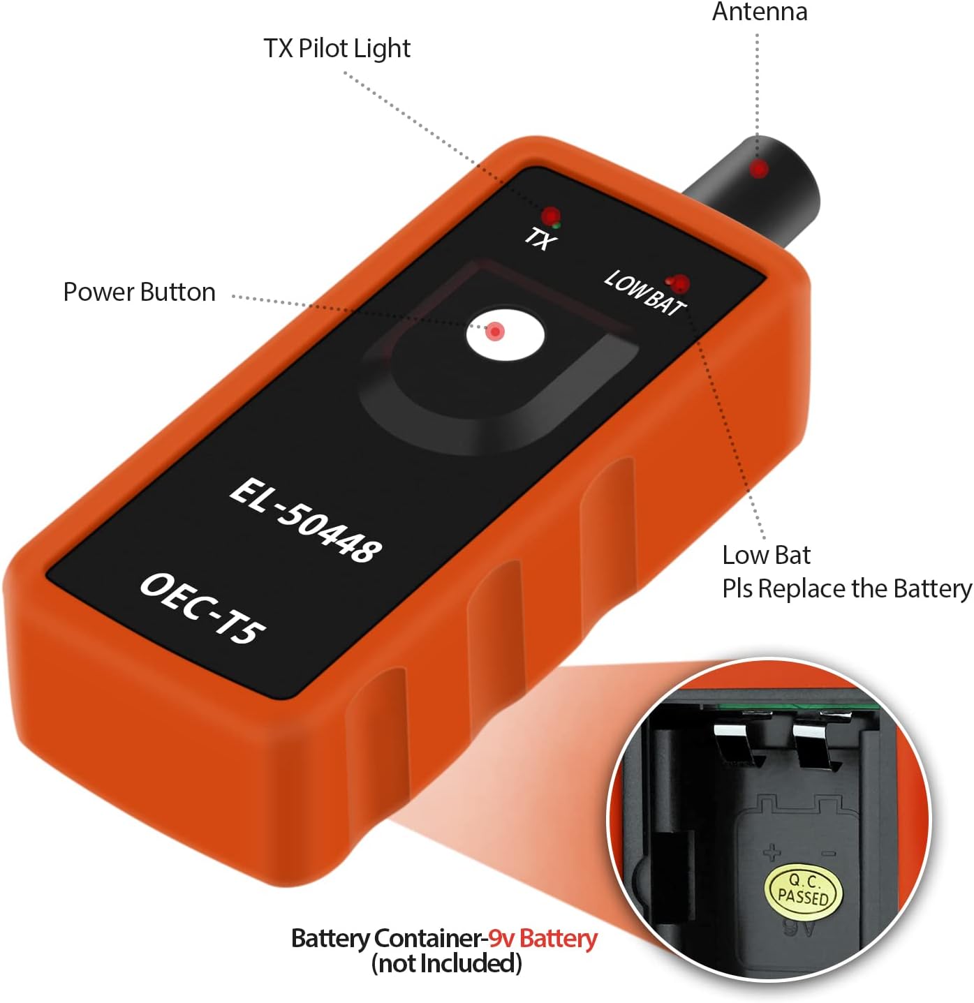 EL50448 Elite TPMS Relearn Tool for GM Vehicles - Tire Pressure Sensor Activation & Reset Tool (315/433 MHz)