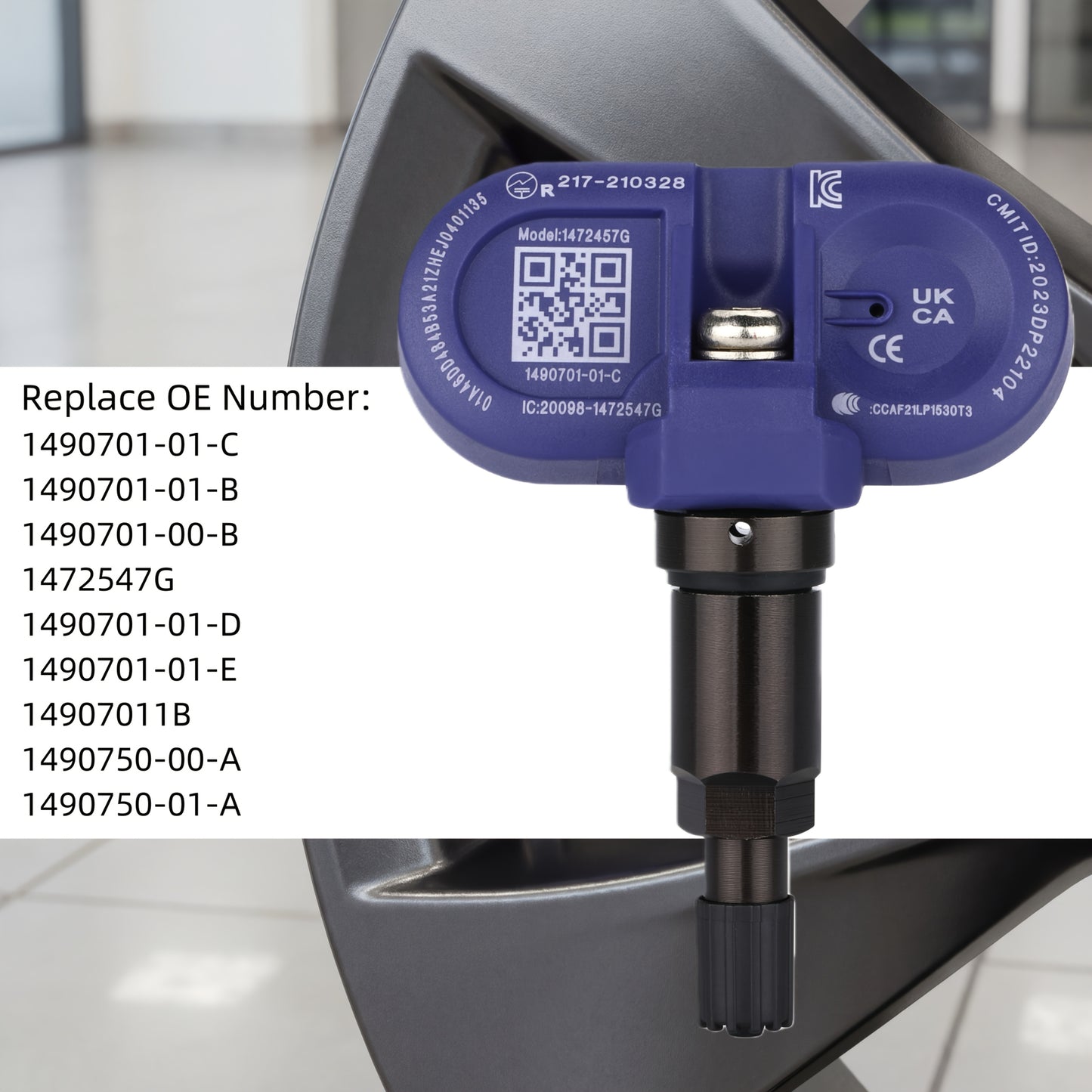 BLE 2.4GHz TPMS Sensors for Tesla Model 3/Y/S/X - 4 Pack