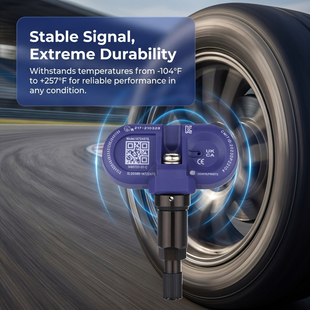 BLE 2.4GHz TPMS Sensors for Tesla Model 3/Y/S/X - 4 Pack