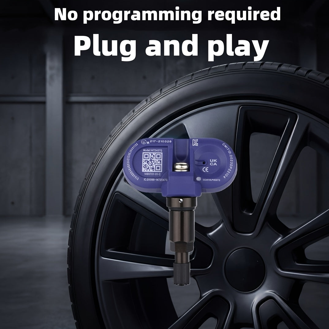 BLE 2.4GHz TPMS Sensors for Tesla Model 3/Y/S/X - 4 Pack