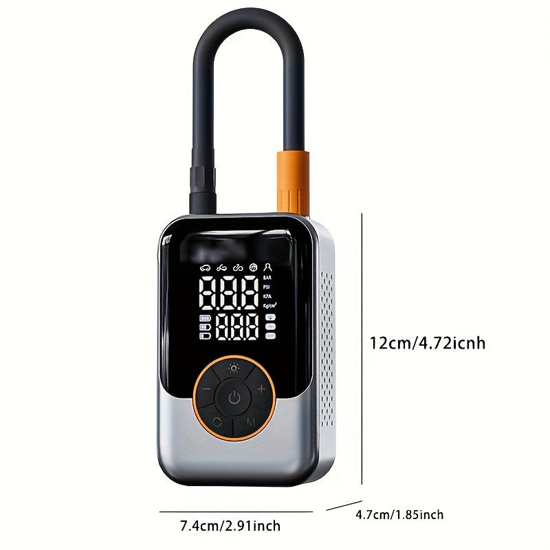 Mini Wireless Tire Inflator with Digital Pressure Gauge for tire pressure service image 2