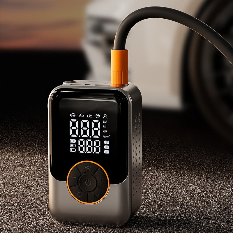 Mini Wireless Tire Inflator with Digital Pressure Gauge for tire pressure service image 3