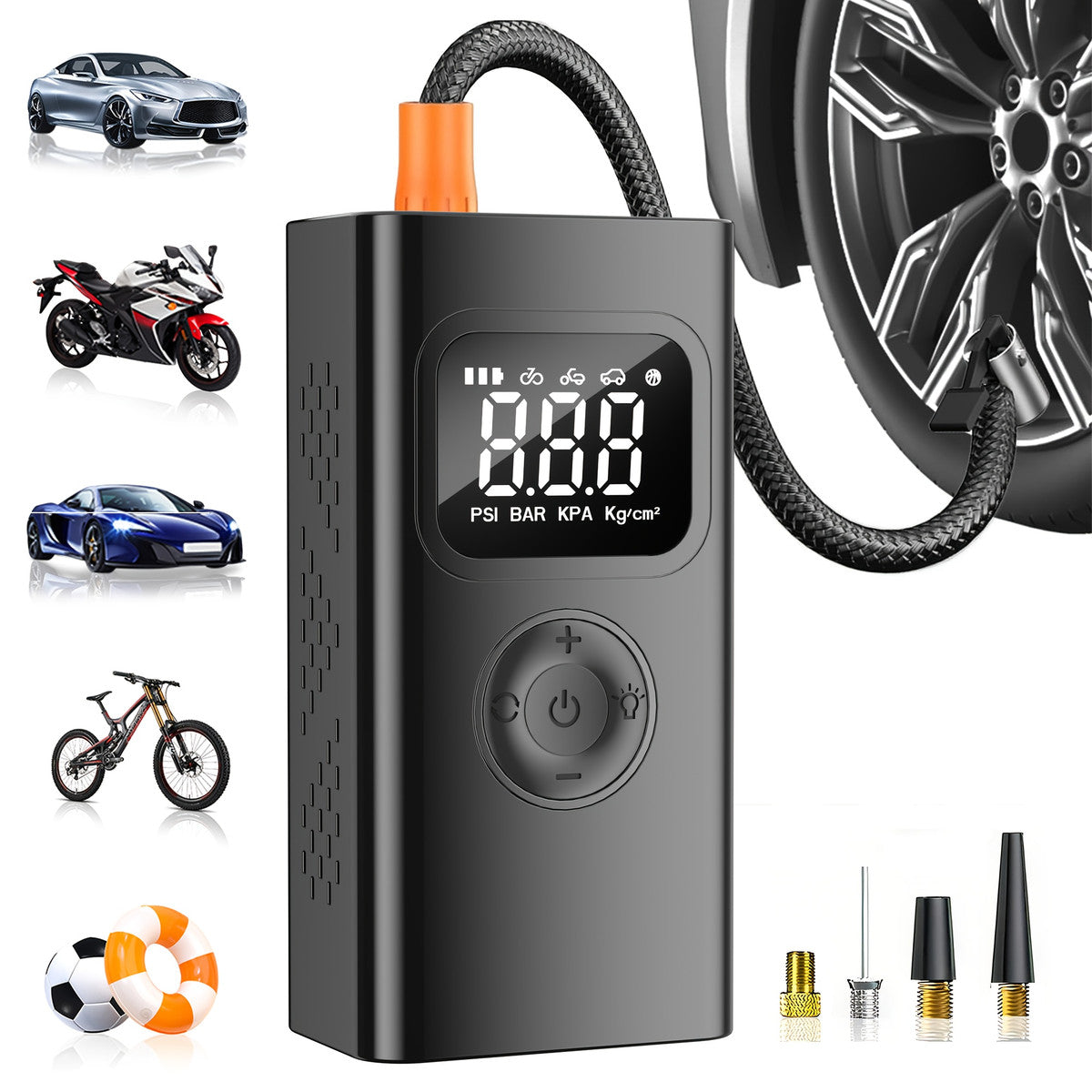 STSCELZ Smart 150 PSI Cordless Tire Inflator Pump for tire pressure service