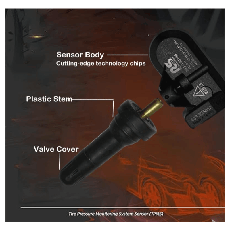 Rivian R1T R1S 433MHz TPMS Sensor Set, 4 Pack TPMS sensor product image 3