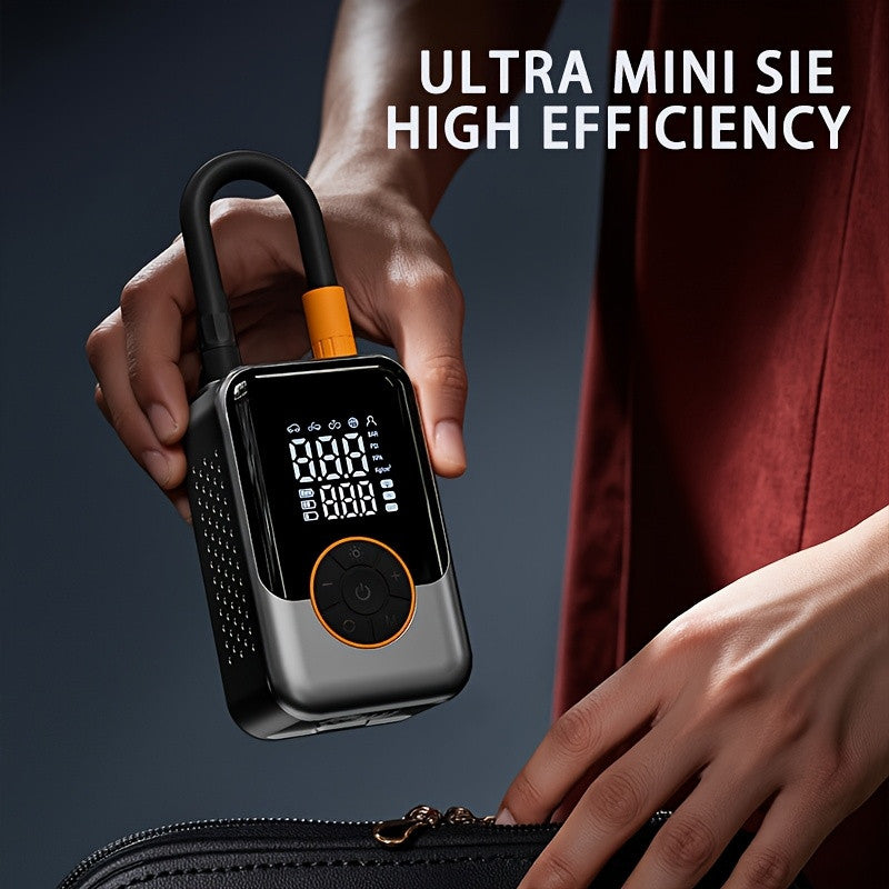 Mini Wireless Tire Inflator with Digital Pressure Gauge for tire pressure service image 4