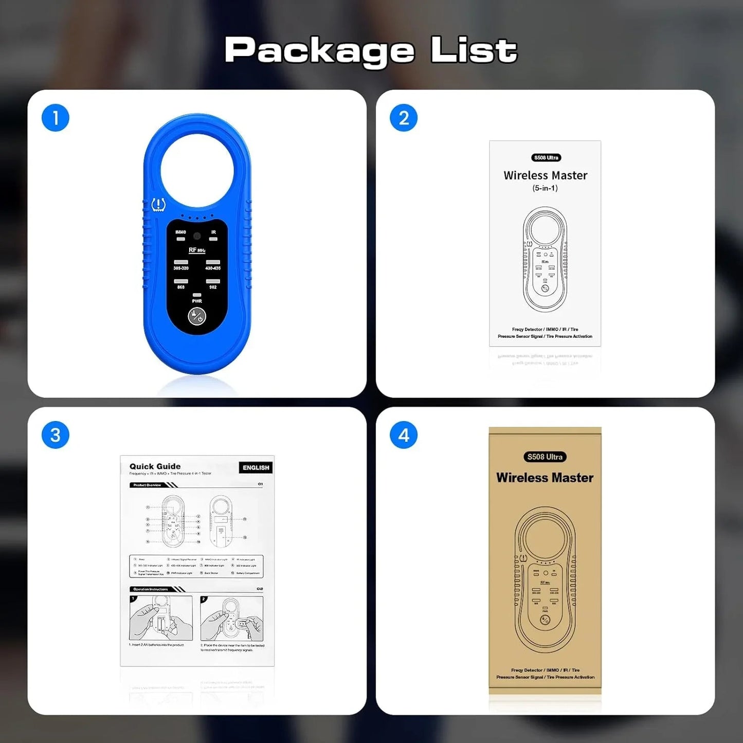 OBDResource Super EL50448 Ultra TPMS Relearn Tool Universal Frequency Detector 4-in-1