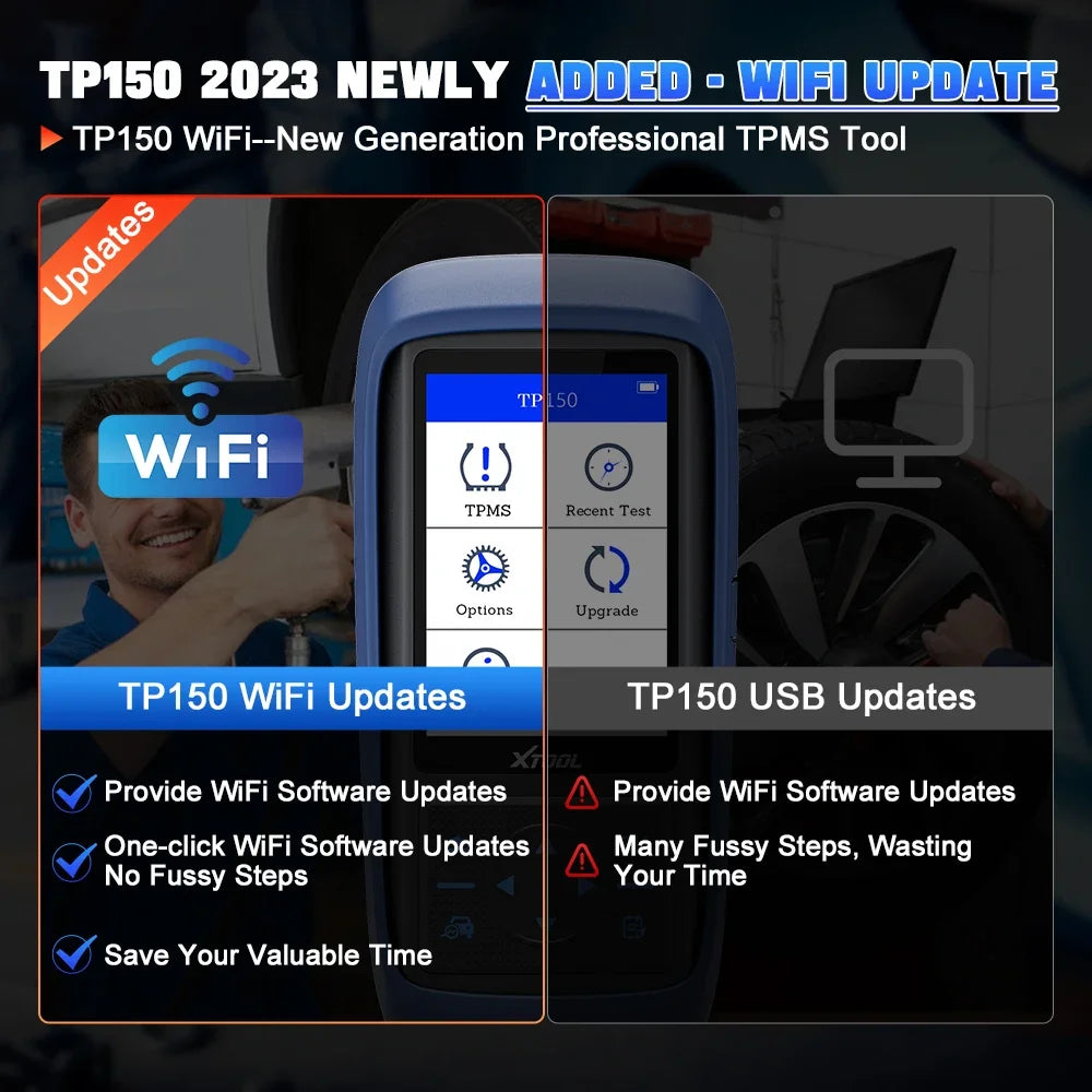 XTOOL TP150 with 4PCS TS100PRO Sensors Metal Version 315/433 2 in 1