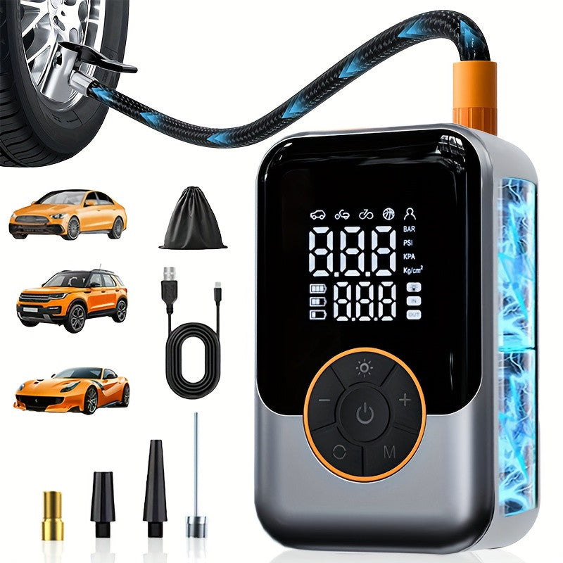 Mini Wireless Tire Inflator with Digital Pressure Gauge for tire pressure service