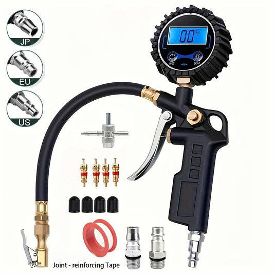 Digital Tire Pressure Gauge & Inflator with 250 PSI Air Chuck