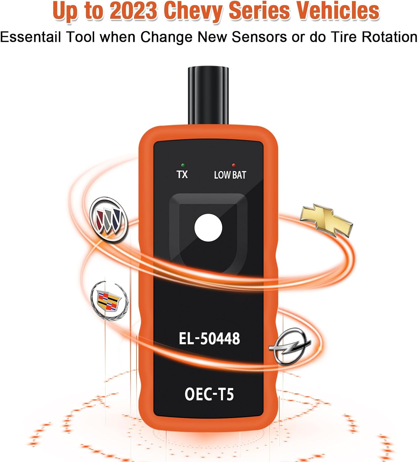 EL50448 Elite TPMS Relearn Tool for GM Vehicles - Tire Pressure Sensor Activation & Reset Tool (315/433 MHz)