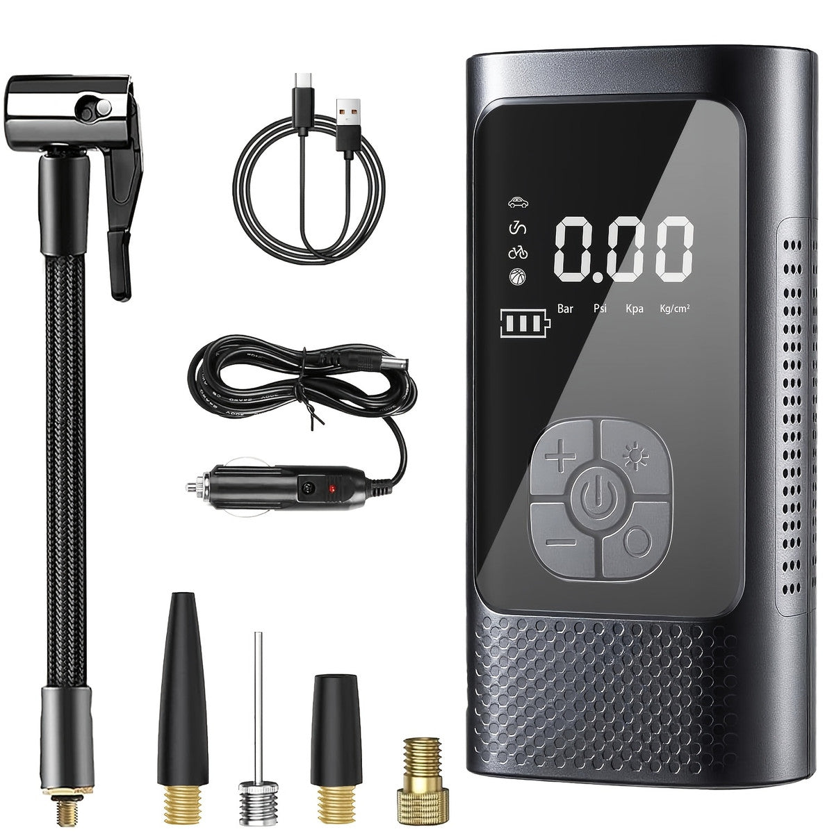 Portable Cordless Tire Inflator Air Pump with Digital Display