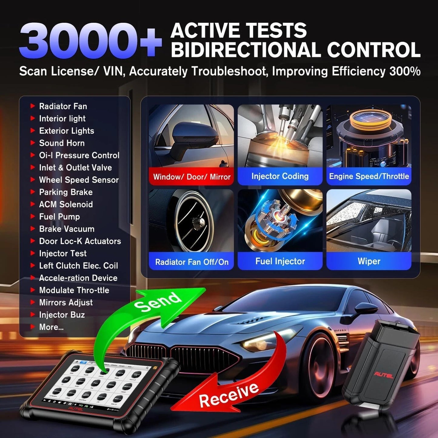 Autel MaxiCOM MK900TS 2026 TPMS Diagnostic & Programming Scanner