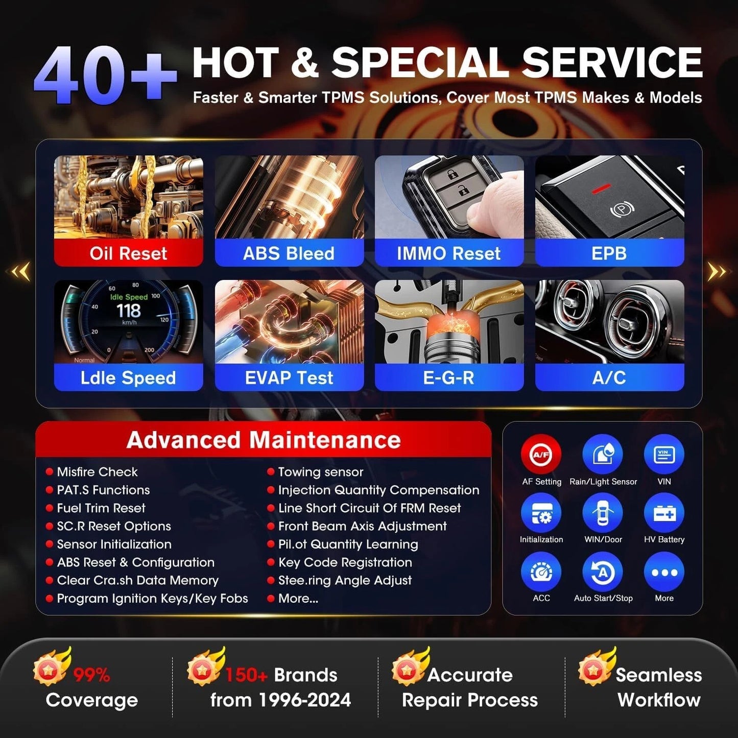 Autel MaxiCOM MK900TS 2026 TPMS Diagnostic & Programming Scanner