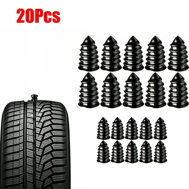 20-Piece Rubber Nail Tire Puncture Repair Kit with Driver Tool