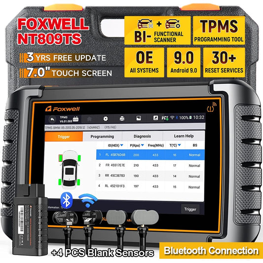Foxwell NT809TS TPMS Programming Diagnostic Scanner for professional TPMS relearn and diagnostic service