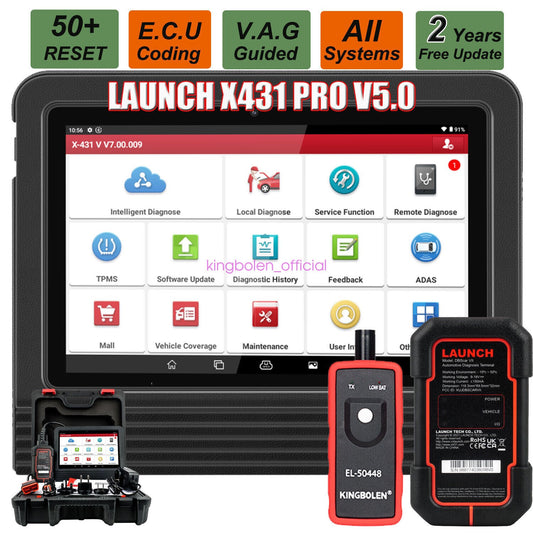 LAUNCH X431 Pros V5.0 Elite Diagnostic Scanner with TPMS Reset for professional TPMS relearn and diagnostic service