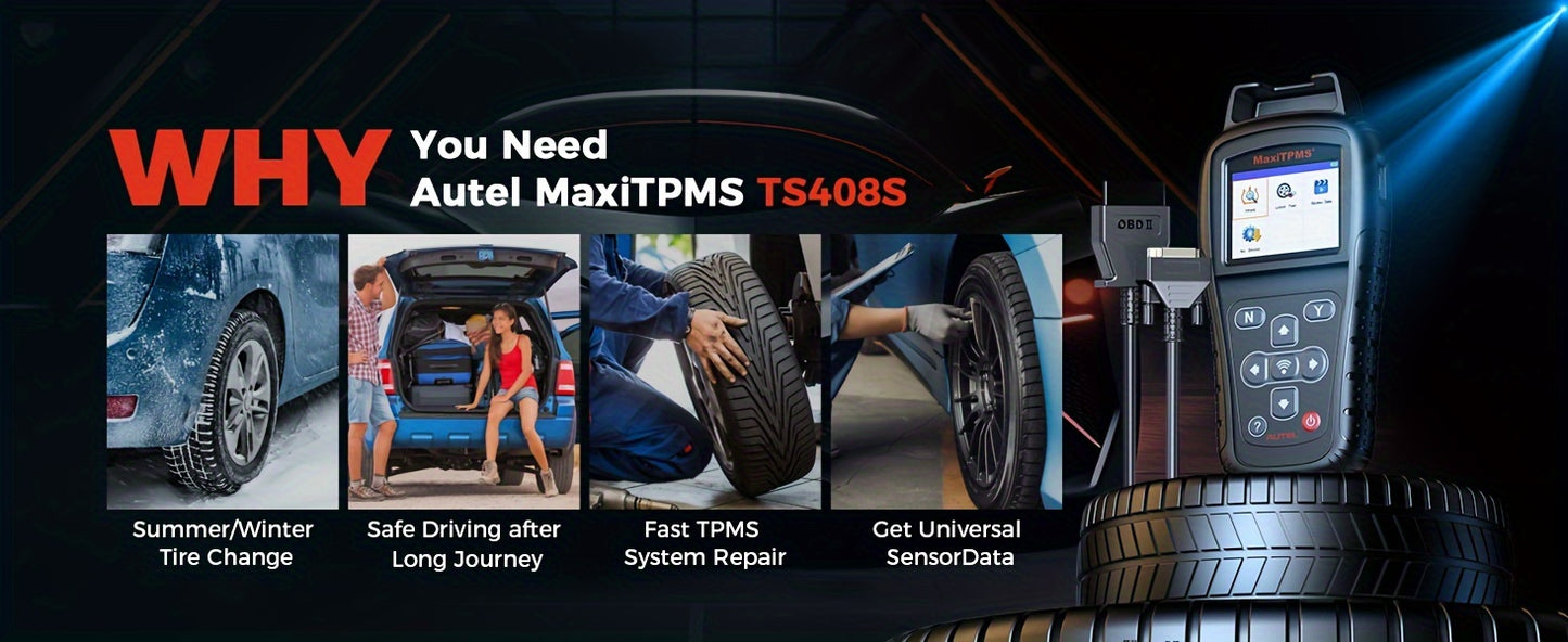 Autel MaxiTPMS TS408S TPMS Relearn & Sensor Programming Tool