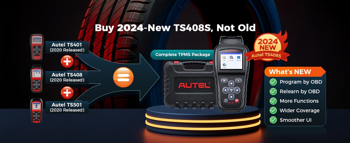 Autel MaxiTPMS TS408S TPMS Relearn & Sensor Programming Tool